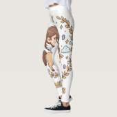 Cute Kawaii Boogschutter Dierenriem Teken Leggings (Links)