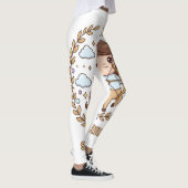 Cute Kawaii Boogschutter Dierenriem Teken Leggings (Rechts)