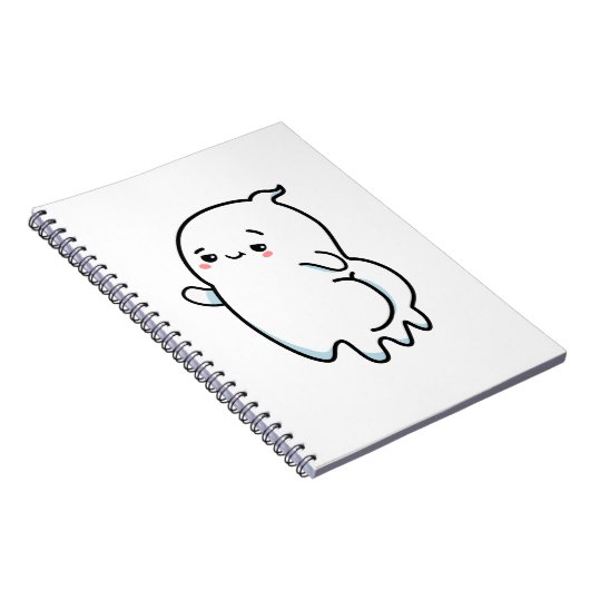 Cute Kawaii Bootylicious Ghost Notitieboek (Rechterzijde)