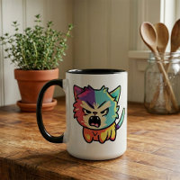 Cute Kawaii Boze Kat - Pop Art Sissende Kitten