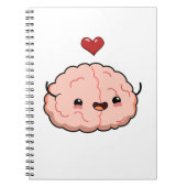 Cute Kawaii Brain Notitieboek (Voorkant)