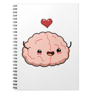 Cute Kawaii Brain Notitieboek