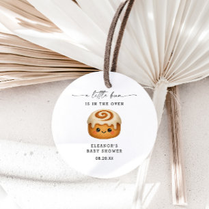 Cute Kawaii Broodje in de Oven Baby Shower Favor Ronde Sticker