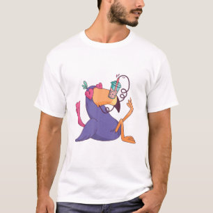 Cute Kawaii Bubble Tea Boba Tea Tea Peach T-shirt