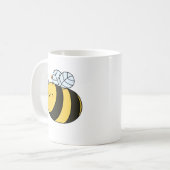Cute Kawaii Bumble Bee Koffiemok (Voorkant links)