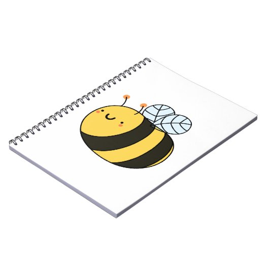 Cute Kawaii Bumble Bee Notitieboek (Linkerzijde)