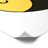 Cute Kawaii Bumble Bee Poster (Hoek)