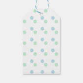 Cute Kawaii Bunny Blue Happy Easter Modern Cadeaulabel (Achterkant)