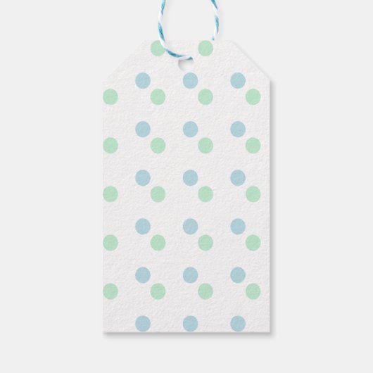 Cute Kawaii Bunny Blue Happy Easter Modern Cadeaulabel (Achterkant)