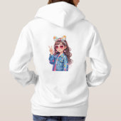 Cute Kawaii Bunny Face Sweatshirt (Achterkant)