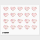Cute Kawaii Bunny Flower Crown Pattern Hart Sticker (Vel)