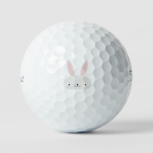 Cute Kawaii Bunny Golf Ball Golfballen (Voorkant)