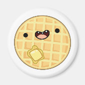 Cute Kawaii Butter Waffle Magneet (Voorkant)
