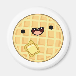 Cute Kawaii Butter Waffle Magneet