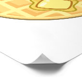 Cute Kawaii Butter Waffle Poster (Hoek)