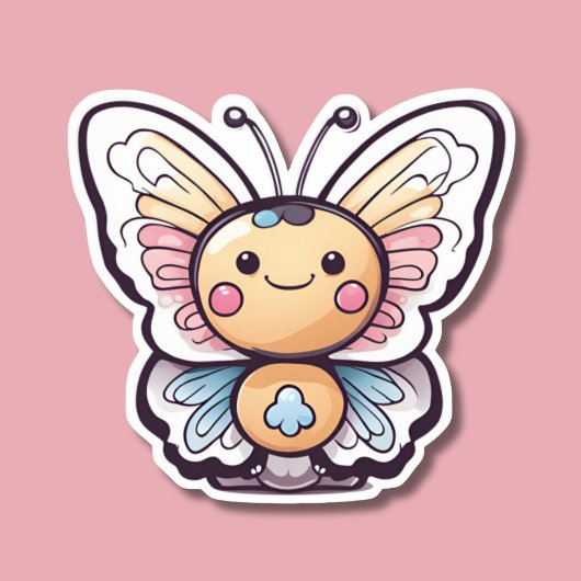 Cute Kawaii Butterfly Sticker