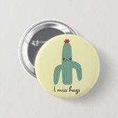Cute Kawaii Cactus Misses Hugs Ronde Button 5,7 Cm (Voorkant /achterkant)