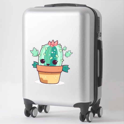 Cute kawaii cactus sticker (Koffer)