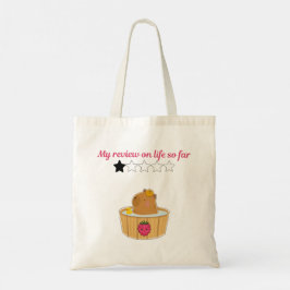 Cute kawaii capybara cartoon ontwerp  tote bag