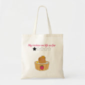 Cute kawaii capybara cartoon ontwerp tote bag (Voorkant)