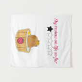 Cute kawaii capybara cartoon ontwerp wandkleed (Voorkant (horizontaal))
