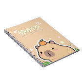 Cute Kawaii Capybara Notebook  Notitieboek (Rechterzijde)