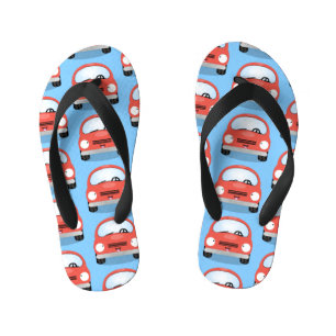 Cute kawaii cars cartoon illustratie kinder teenslippers