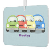 Cute kawaii cars cartoon illustratie luchtverfrisser (Links)
