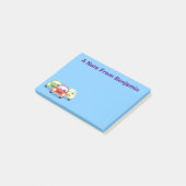 Cute kawaii cars cartoon illustratie post-it® notes (Schuin)