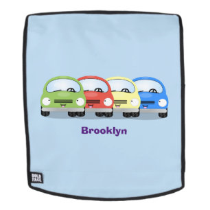 Cute kawaii cars cartoon illustratie rugtassen