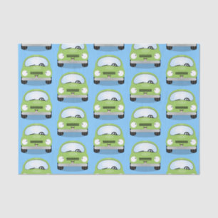 Cute kawaii cars cartoon illustratie tissuepapier