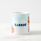 Cute Kawaii cartoon fox Koffiemok (Center)