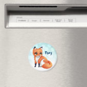 Cute Kawaii cartoon fox Magneet (Insitu (Vaatwasser))