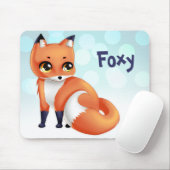 Cute Kawaii cartoon fox Muismat (Met muis)