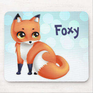 Cute Kawaii cartoon fox Muismat