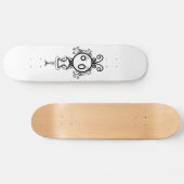 Cute Kawaii Cartoon Girl Skateboard (Horizontaal)