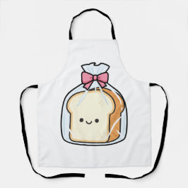 Cute Kawaii Cartoon Illustration of Sliced Bread  Schort
