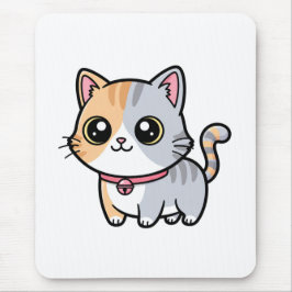 Cute Kawaii Cartoon Kitten Mascot Muismat