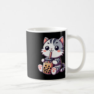 Cute Kawaii Cat Boba Bubble Milk Tea Anime Neko Ki Koffiemok