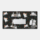 Cute Kawaii Cat Bureaumat (Keyboard & Muis)