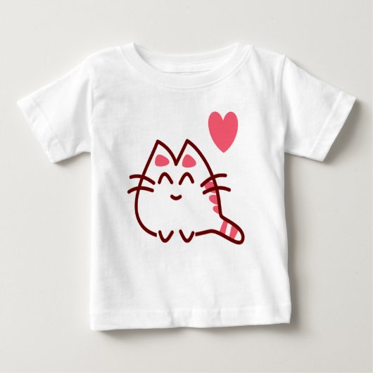 Cute Kawaii Cat en Heart (Voorkant)