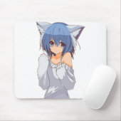 Cute Kawaii Cat girl Waifu Muismat (Met muis)