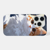 Cute Kawaii Cat iPhone Hoesje (Achterkant horizontaal)