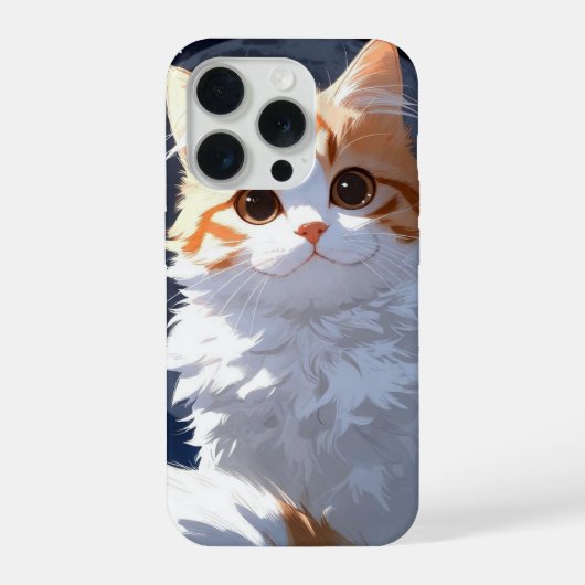 Cute Kawaii Cat iPhone Hoesje (Achterkant)