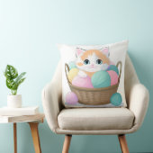 Cute kawaii cat kussen (Stoel)