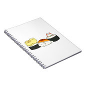Cute Kawaii Cat-lifornia Sushi Roll Notitieboek (Rechterzijde)