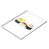 Cute Kawaii Cat-lifornia Sushi Roll Notitieboek (Linkerzijde)