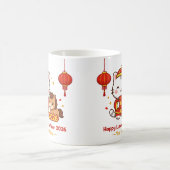 Cute Kawaii Cat Lunar New Year 2026 Mug Koffiemok (Center)