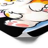 Cute Kawaii Cat Neko Funny Music Kitten Lover K-p  Poster (Hoek)