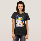 Cute Kawaii Cat Neko Funny Music Kitten Lover K-p T-shirt (Voorkant volledig)